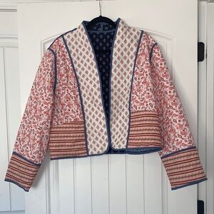 Elegant Women's Quilted Reversible Boho/Cottagecore Blazer